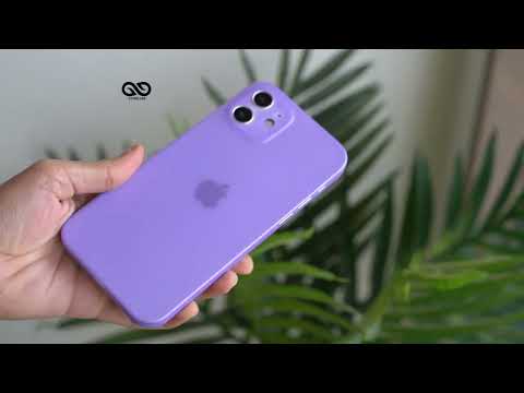 Lilac ultra thin slim case for iPhone 12