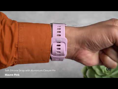 Mauve Pink Soft Silicone Strap With Aluminum Closure Pin For Apple Watch 38/40/41/42/44/45mm