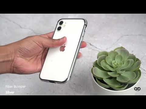 Silver Fiber Bumper For iPhone 11
