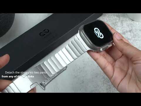 Real Titanium Link Bracelet with Detachable Links Installation video