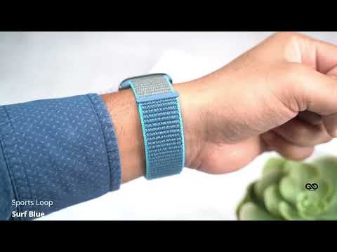 Surf Blue Sports Loop For Apple Watch 38/40/41/42/44/45mm