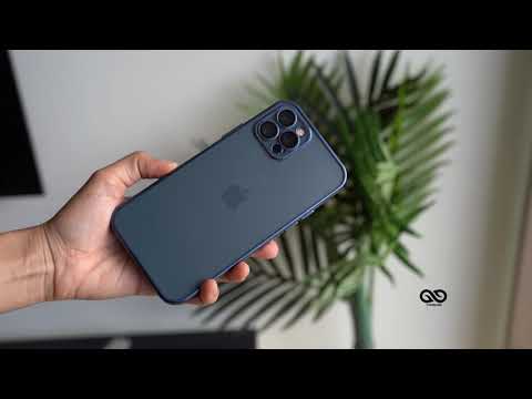 slim soft matte case  with camera lens 12 pro