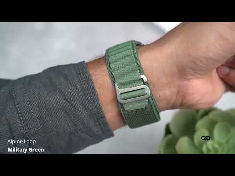 Military Green Alpine Loop For iWatch 49MM For Series Ultra