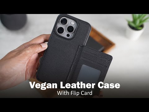 Vegan Leather Case With Flip Card