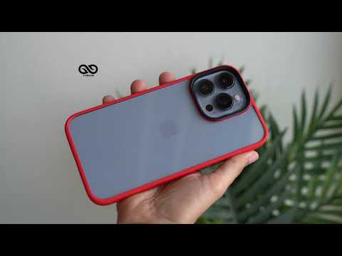 Red Drop Proof Transparent Sleek  case for iPhone 13 pro and 13 pro max