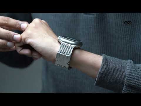 Titanium Milanese loop For Apple Watch 49/46/45/44 MM