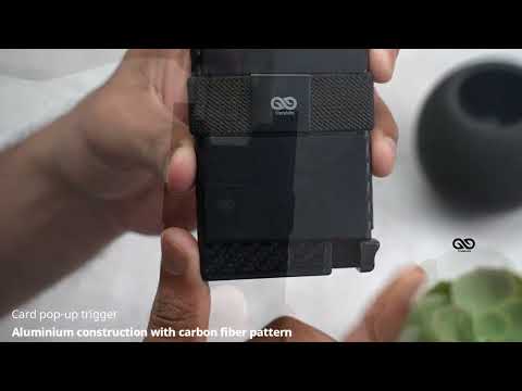 Slim Carbon Fiber Mini Pop Up Wallet