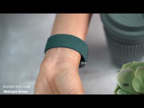 Midnight Green Braided Solo Loop