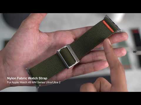 Nylon Fabric Watch Strap for Apple Watch 49 MM Series Ultra/Ultra 2