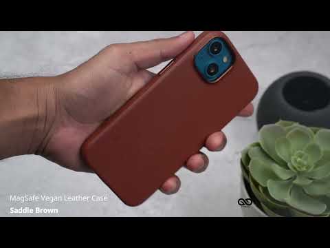 Saddle Brown MagSafe Vegan Leather Case