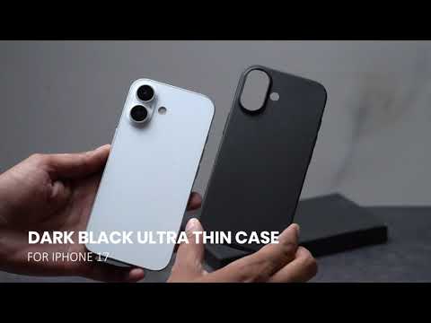 Dark Black Ultra Thin Case For iPhone 17 (Without Camera Cutout)