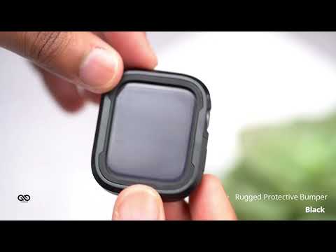 Black Rugged Protective Bumper for Apple Watch 38/40/41/42/44/45mm