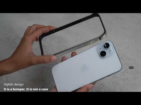 Light Yellow Fiber Bumper for iPhone 15/15Plus (Bumper, not a Case)