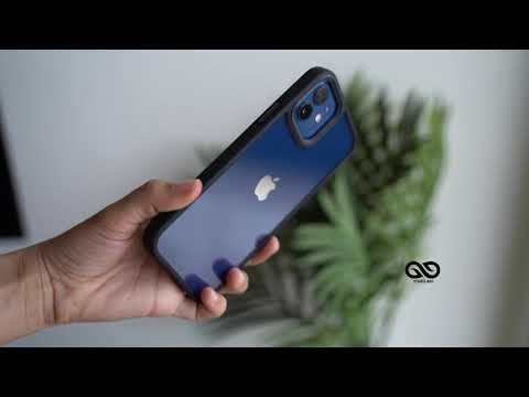 black transparent drop proof sleek case for iphone 12