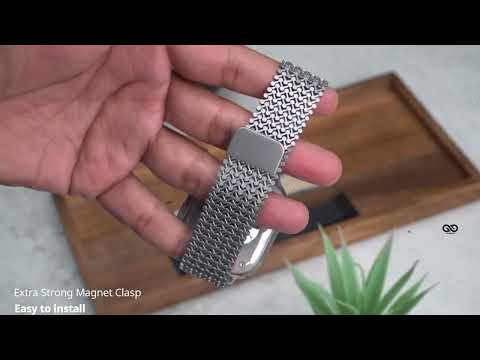 Magnetic closure stainless steel loop Apple Watch 49 mm Series Ultra/Ultra 2
