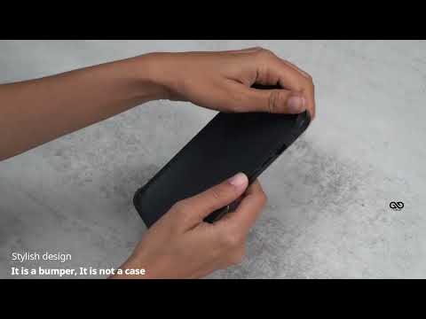 Black Fiber Bumper for iPhone 15/15 Plus (Bumper, not a Case)