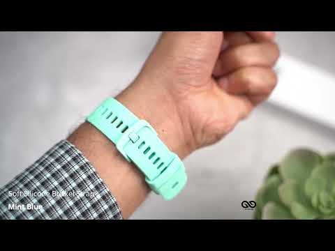 Mint Blue Soft silicone buckle strap for Apple watch 38/40/41/42/44/45mm