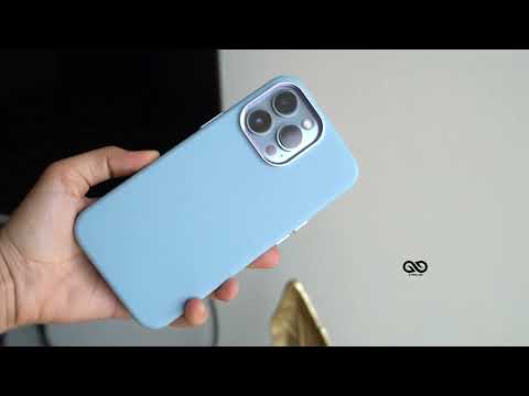 Sierra  Blue Grainy Texture Vegan Leather 13 Pro