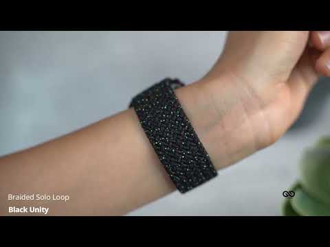 Black Unity Braided Solo Loop