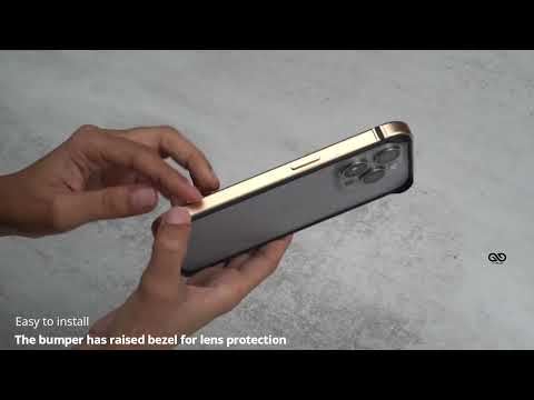 Copper Gold Fiber Bumper for iPhone 15 Pro/15 Pro Max (Bumper, not a Case)