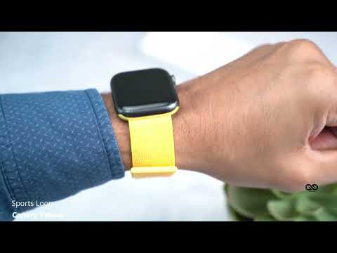 Canary Yellow Sports Loop For Apple Watch 38/40/41/42/44/45mm