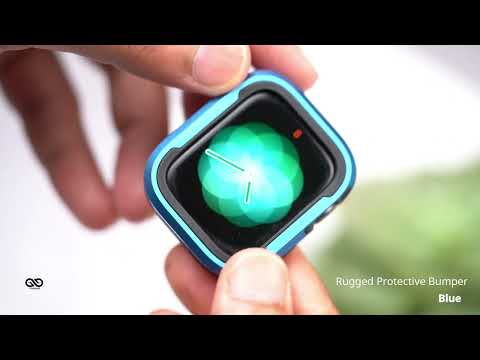 Blue Rugged Protective Bumper for Apple Watch 38/40/41/42/44/45mm