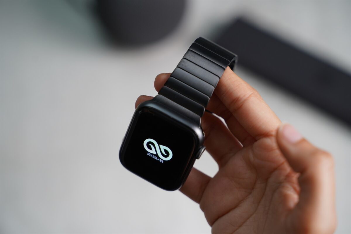 Link Strap Black Metal Belt Apple Watch 42MM 41MM 40MM Series 4 5 6 7 8 9 10 11 SE SE 2 Gen