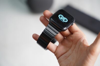 Link Strap Black Metal Belt Apple Watch 42MM 41MM 40MM Series 4 5 6 7 8 9 10 11 SE SE 2 Gen