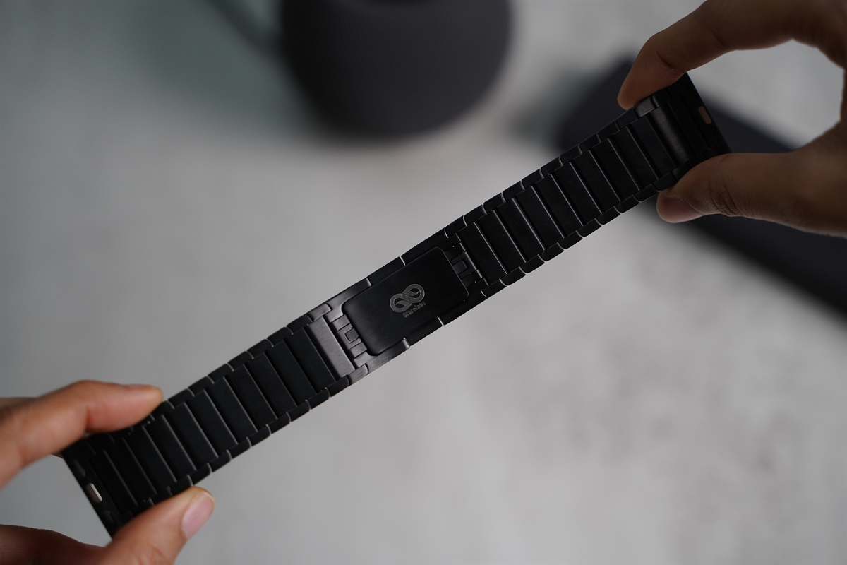 Link Strap Black Metal Belt for Apple Watch 44MM 45MM 46 MM Series 4 5 6 7 8 9 10 SE SE 2 Gen 11 Link Strap Black Metal Belt for Apple Watch 44MM 45MM 46 MM Series 4 5 6 7 8 9 10 SE SE 2 Gen - Image 11