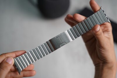 Link Strap Silver Metal Belt Apple Watch 42MM 41MM 40MM Series 4 5 6 7 8 9 10 11 12 SE SE2 SE3 Gen 16 Link Strap Silver Metal Belt Apple Watch 42MM 41MM 40MM Series 4 5 6 7 8 9 10 11 12 SE SE2 SE3 Gen - Image 6