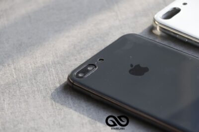 Space Grey Soft Tpu Glass Finish case for iPhone 7 plus/ 8 plus