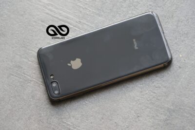 Space Grey Soft Tpu Glass Finish case for iPhone 7 plus/ 8 plus