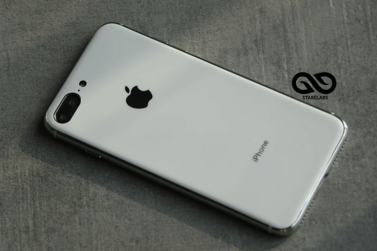 Space Grey Soft Tpu Glass Finish case for iPhone 7 plus/ 8 plus