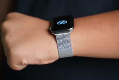 Milanese Magnetic Metal loop strap Silver for Apple Watch 44MM 45MM 46MM Series 4 5 6 7 8 9 10 SE SE 2 Gen