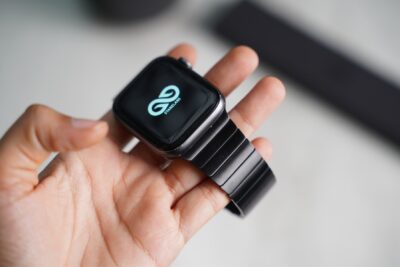 Link Strap Black Metal Belt Apple Watch 42MM 41MM 40MM Series 4 5 6 7 8 9 10 11 SE SE 2 Gen