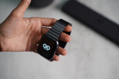 Link Strap Black Metal Belt Apple Watch 42MM 41MM 40MM Series 4 5 6 7 8 9 10 11 SE SE 2 Gen