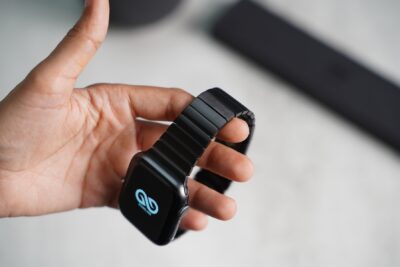 Link Strap Black Metal Belt Apple Watch 42MM 41MM 40MM Series 4 5 6 7 8 9 10 11 SE SE 2 Gen