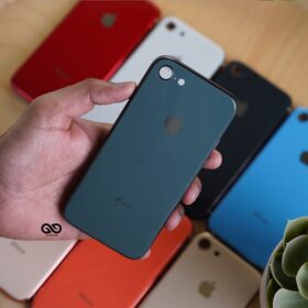 Blueish Grey Soft Glass Finish case For iPhone 7/iPhone 8/iPhone SE2020/SEGen3