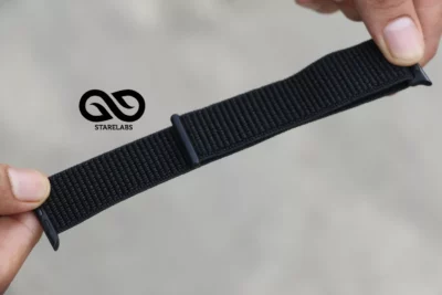 Pitch Black Loop for Apple Watch 42MM 41MM 40MM Series 4 5 6 7 8 9 10 11 SE SE 2 Gen