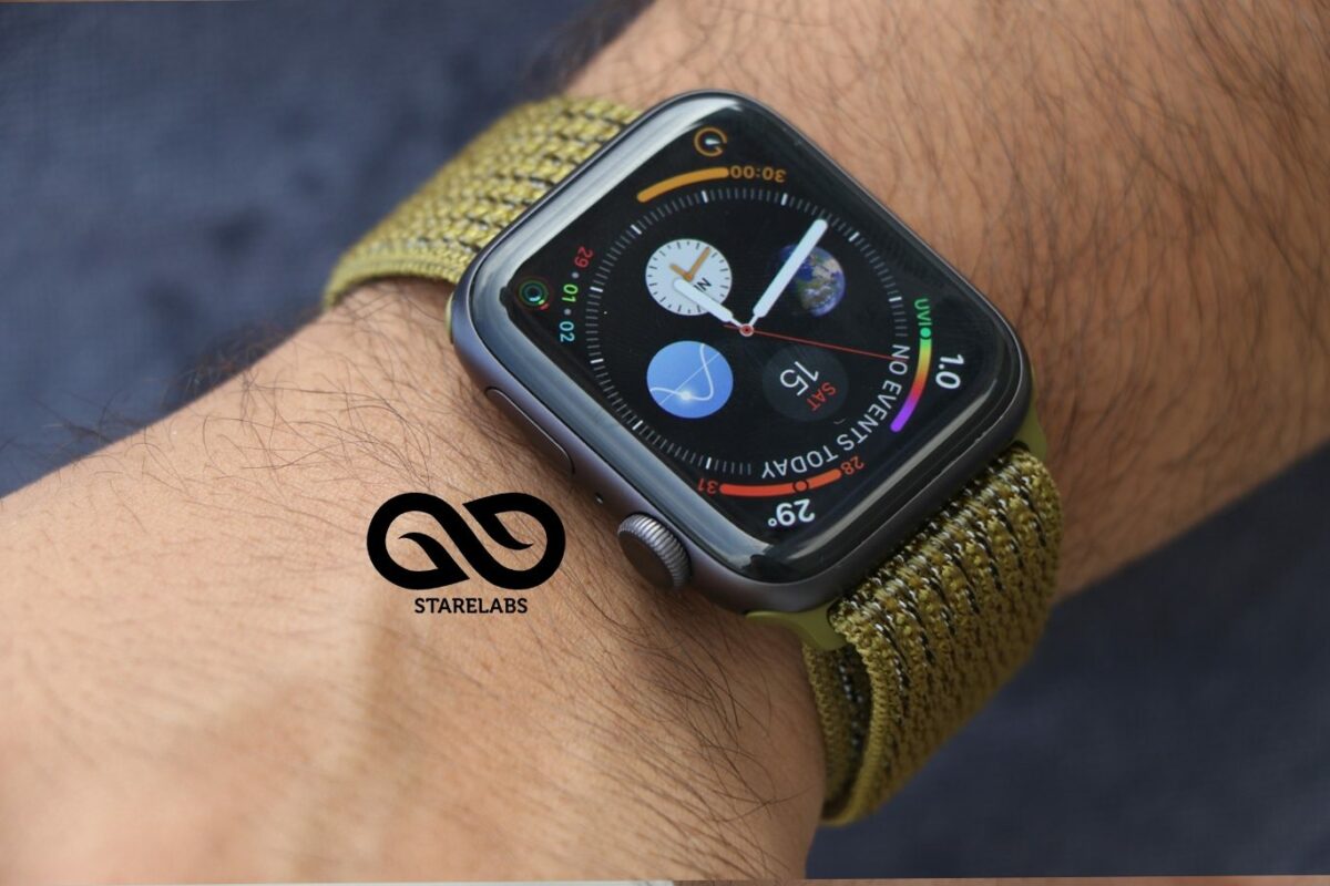 Olive Flak Sports Loop for Apple Watch 42MM 41MM 40MM Series 4 5 6 7 8 9 10 11 SE SE 2 Gen