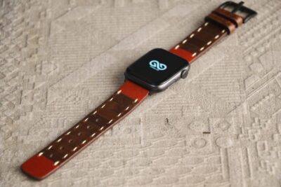 Handcrafted Leather Strap for Apple Watch 44MM 45MM 46MM Series 4 5 6 7 8 9 10 SE SE 2 Gen