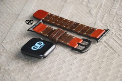 Handcrafted Leather Strap for Apple Watch 44MM 45MM 46MM Series 4 5 6 7 8 9 10 SE SE 2 Gen