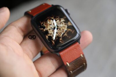 Handcrafted Leather Strap for Apple Watch 44MM 45MM 46MM Series 4 5 6 7 8 9 10 SE SE 2 Gen