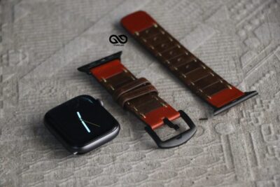 Handcrafted Leather Strap for Apple Watch 44MM 45MM 46MM Series 4 5 6 7 8 9 10 SE SE 2 Gen