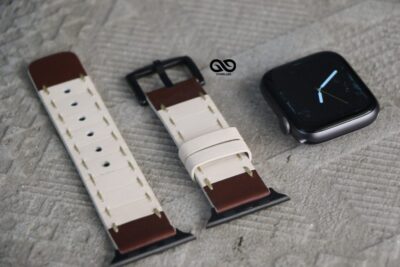 Handcrafted Leather Strap for Apple Watch 44MM 45MM 46MM Series 4 5 6 7 8 9 10 SE SE 2 Gen