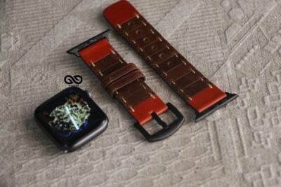 Handcrafted Leather Strap for Apple Watch 44MM 45MM 46MM Series 4 5 6 7 8 9 10 SE SE 2 Gen