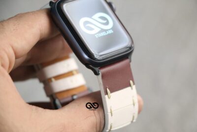 Handcrafted Leather Strap for Apple Watch 44MM 45MM 46MM Series 4 5 6 7 8 9 10 SE SE 2 Gen