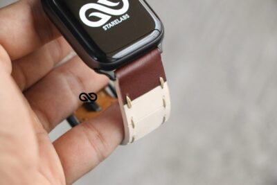 Handcrafted Leather Strap for Apple Watch 44MM 45MM 46MM Series 4 5 6 7 8 9 10 SE SE 2 Gen