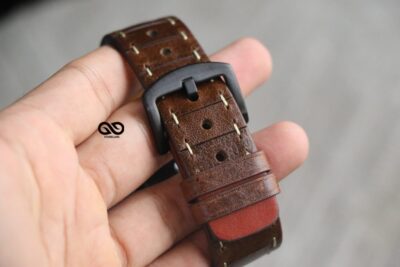 Handcrafted Leather Strap for Apple Watch 44MM 45MM 46MM Series 4 5 6 7 8 9 10 SE SE 2 Gen