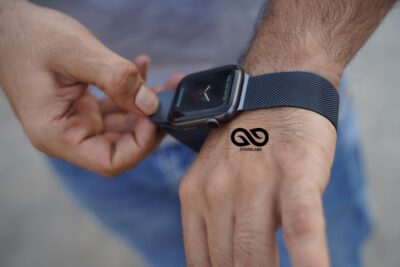 Magnetic Metal Loop strap Grey for Apple Watch 42MM 41MM 40MM Series 4 5 6 7 8 9 10 11 SE SE 2 Gen